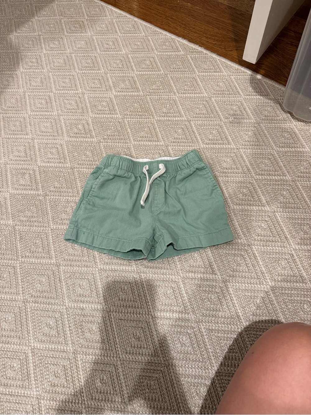 Crewcuts Mint Green Cotton Drawstring Shorts